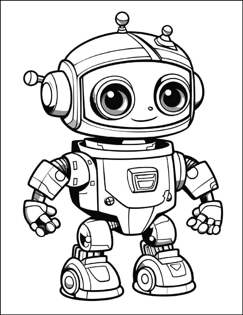 Desenhos de Robôs para colorir 54