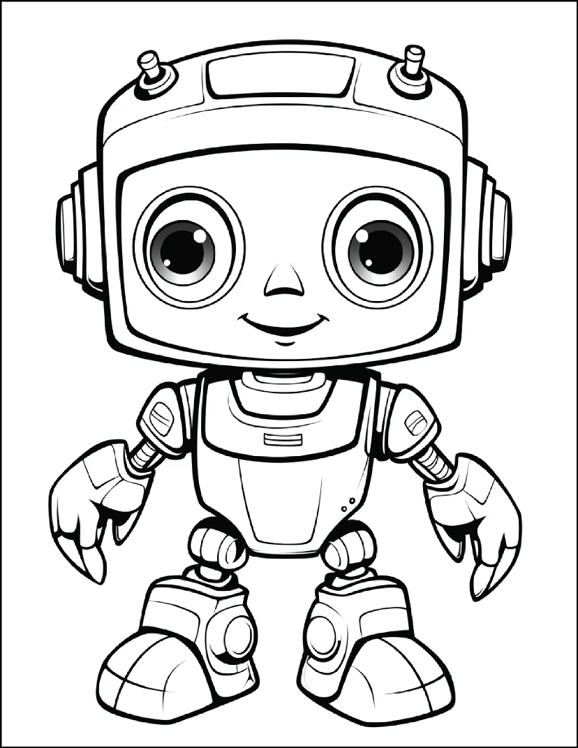 Desenhos de Robôs para colorir 56
