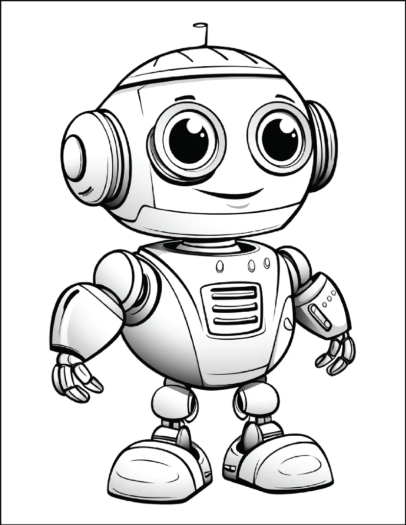 Desenhos de Robôs para colorir 6
