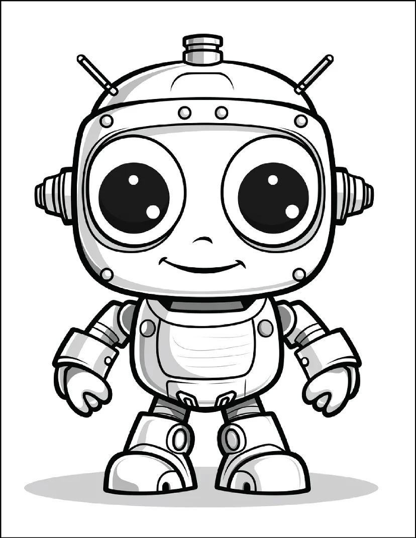 Desenhos de Robôs para colorir 64