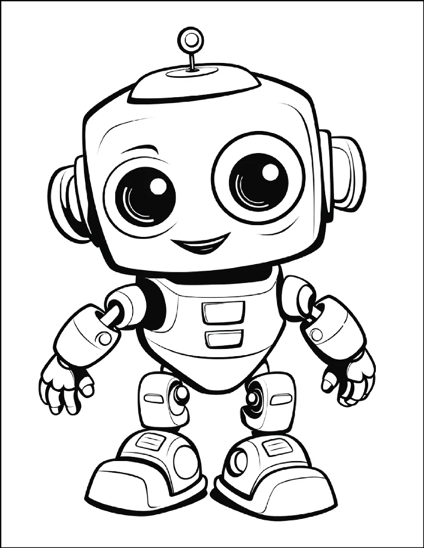 Desenhos de Robôs para colorir 65