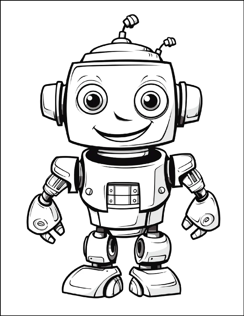 Desenhos de Robôs para colorir 68