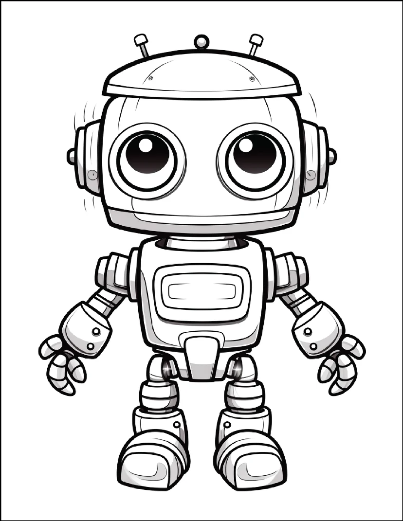 Desenhos de Robôs para colorir 7