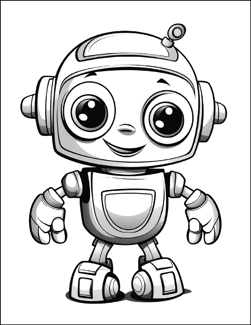Desenhos de Robôs para colorir 70