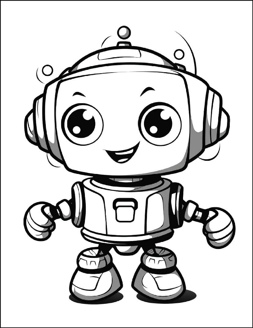 Desenhos de Robôs para colorir 72