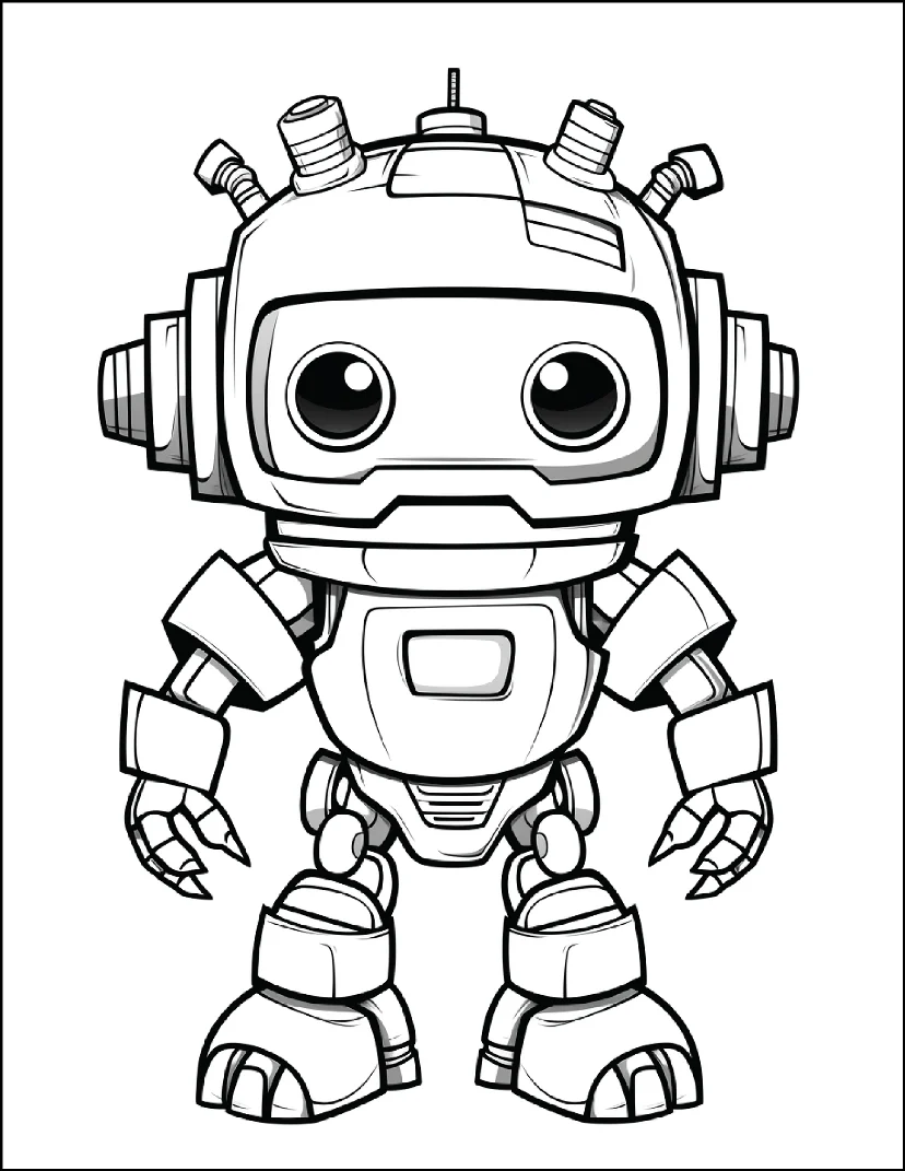 Desenhos de Robôs para colorir 73