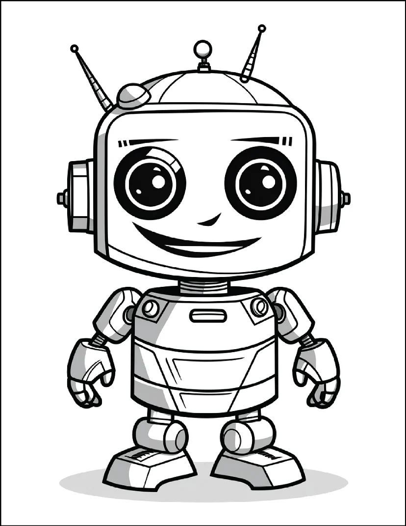 Desenhos de Robôs para colorir 8