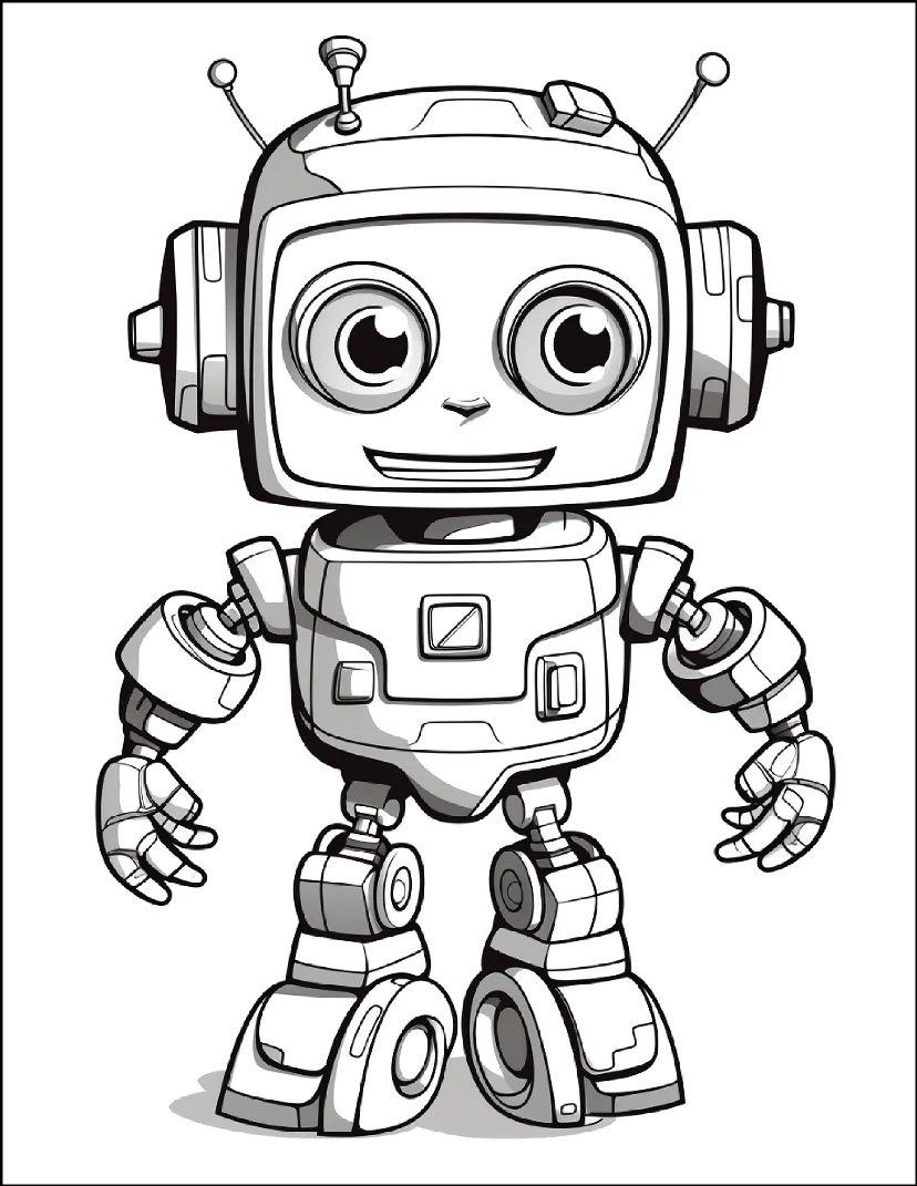 Desenhos de Robôs para colorir 9