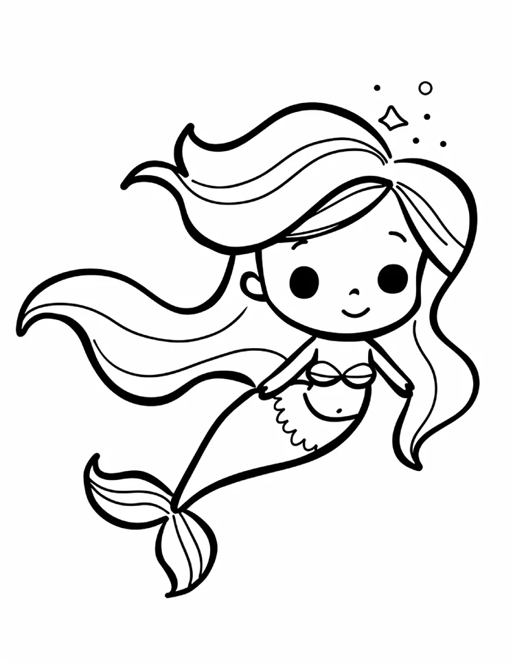 Desenhos de Sereias para colorir 13