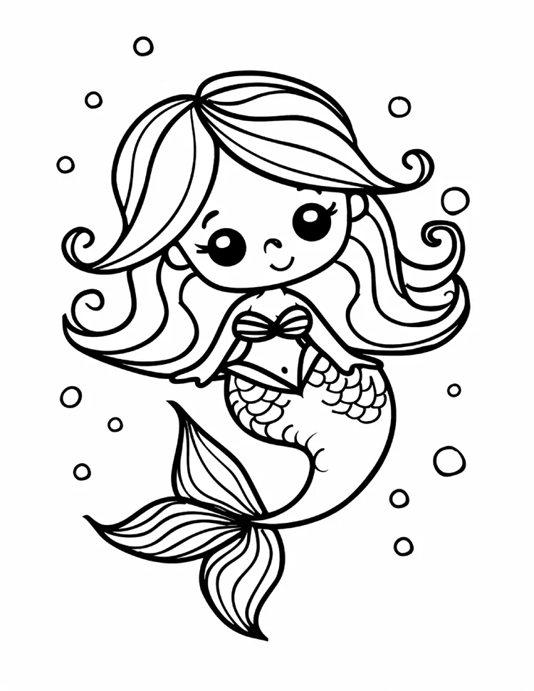 Desenhos de Sereias para colorir 21