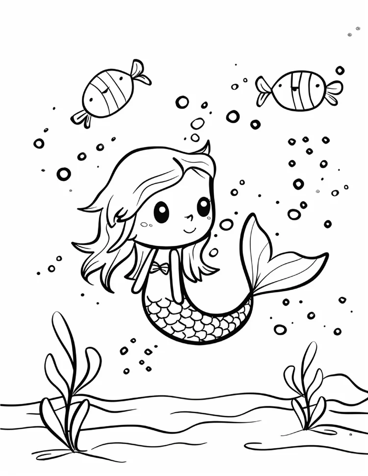 Desenhos de Sereias para colorir 22