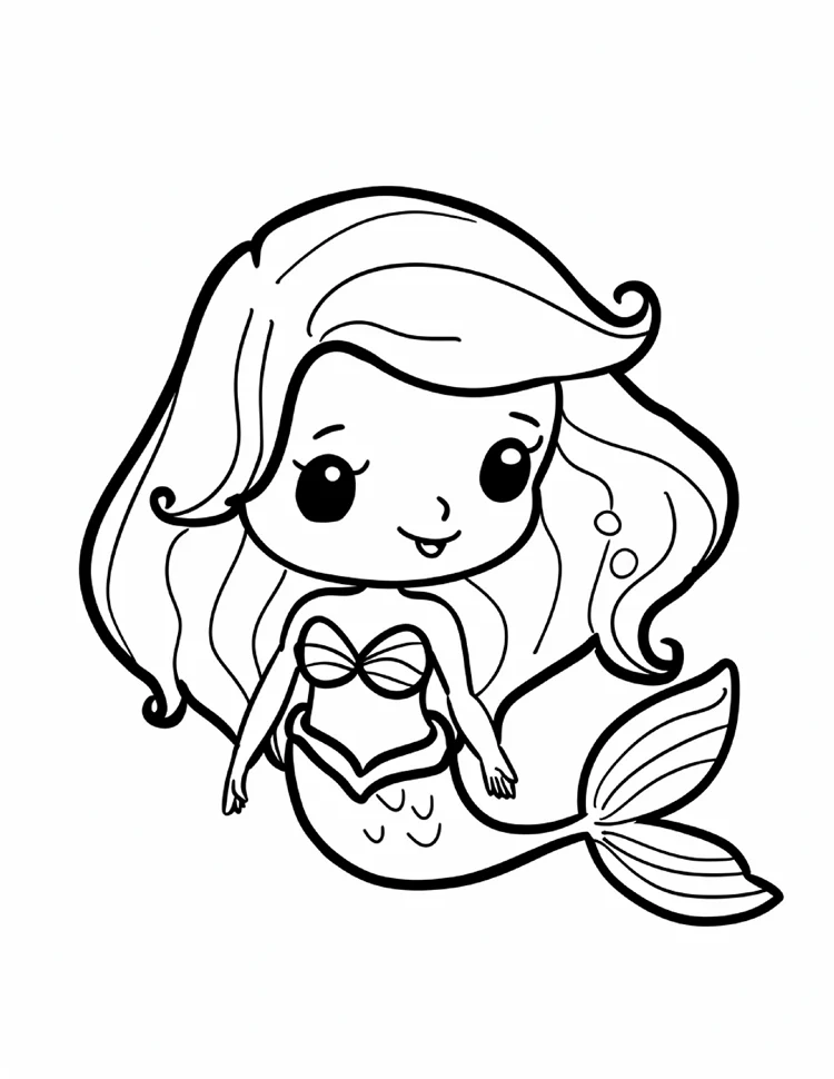 Desenhos de Sereias para colorir 25