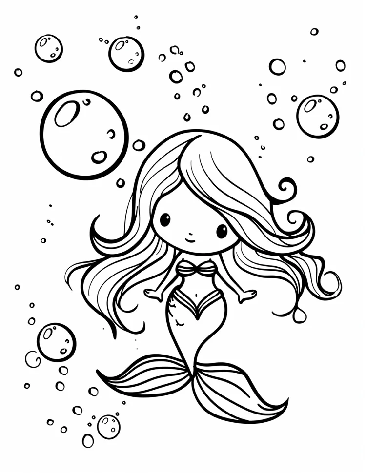 Desenhos de Sereias para colorir 27