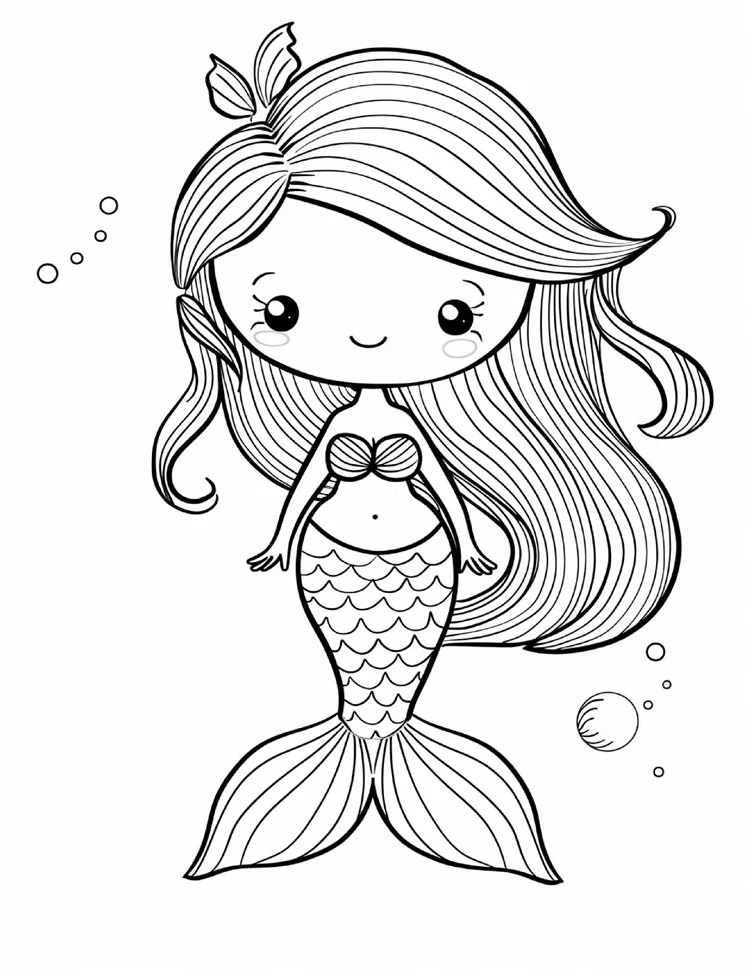 Desenhos de Sereias para colorir 28