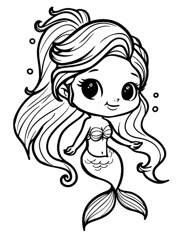 Desenhos de Sereias para colorir 29