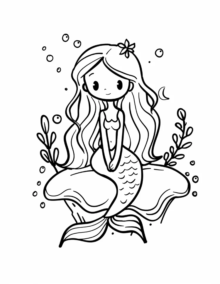 Desenhos de Sereias para colorir 31