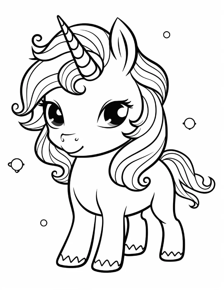 Desenhos de Unicórnios para colorir 10