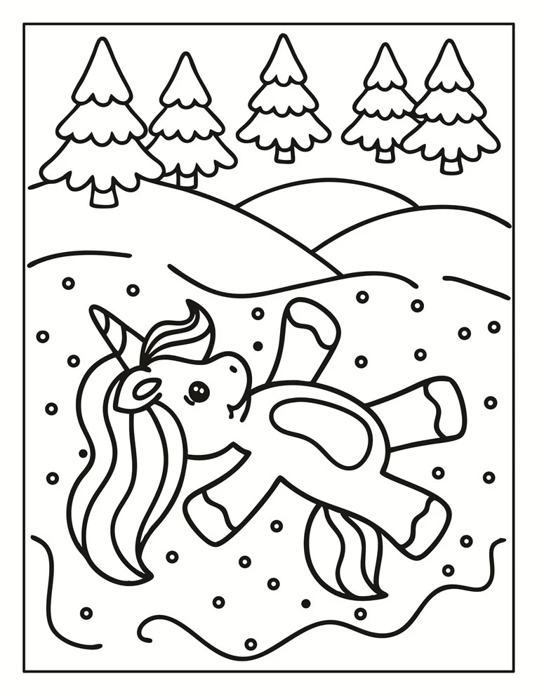 Desenhos de Unicórnios para colorir 117
