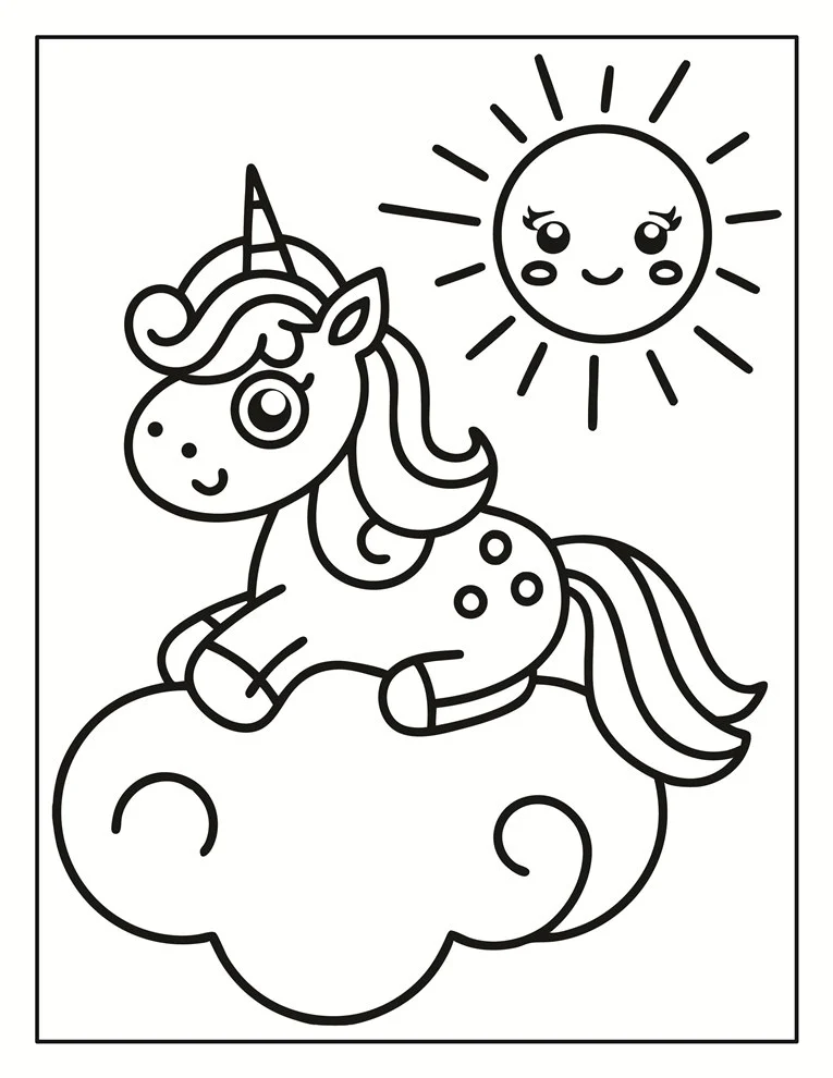 Desenhos de Unicórnios para colorir 119