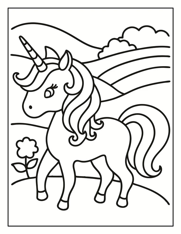 Desenhos de Unicórnios para colorir 122