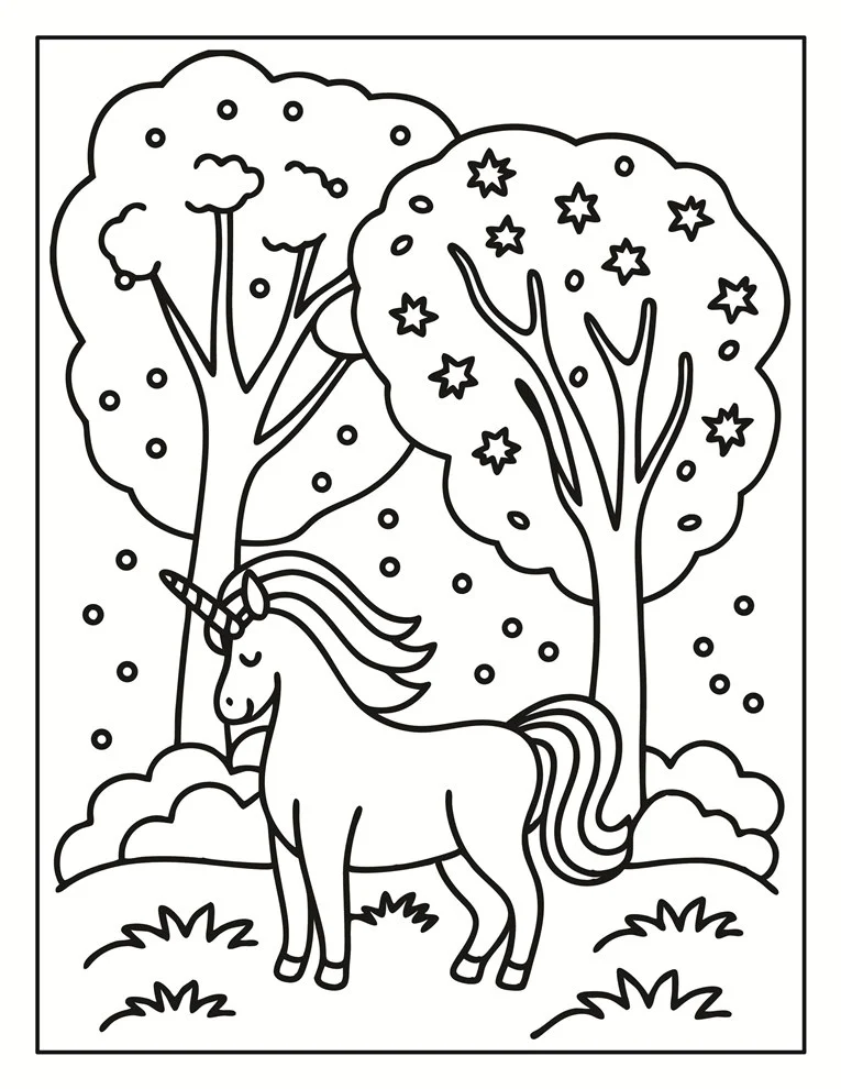 Desenhos de Unicórnios para colorir 124