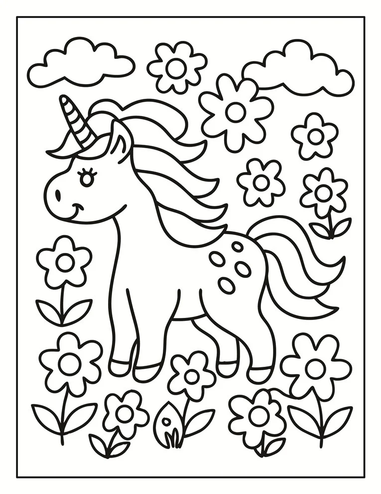 Desenhos de Unicórnios para colorir 126