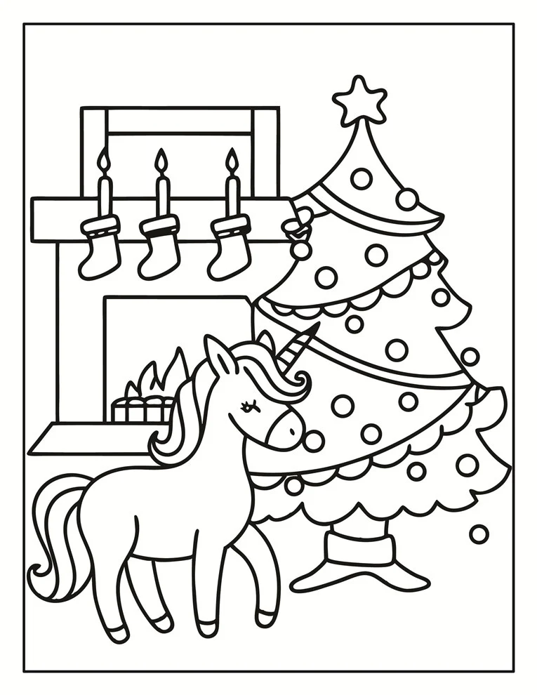 Desenhos de Unicórnios para colorir 128