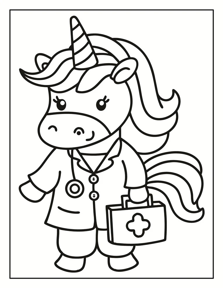 Desenhos de Unicórnios para colorir 129