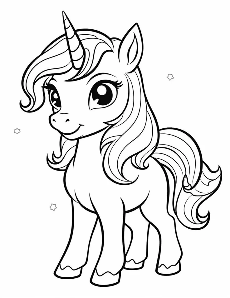 Desenhos de Unicórnios para colorir 13