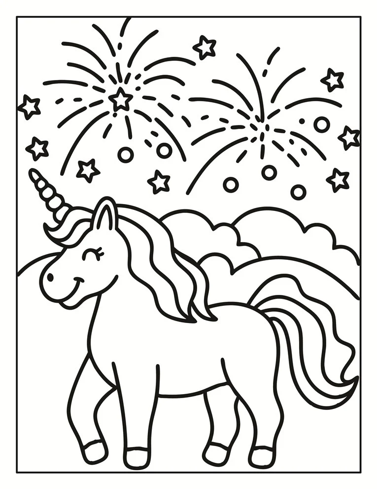 Desenhos de Unicórnios para colorir 132