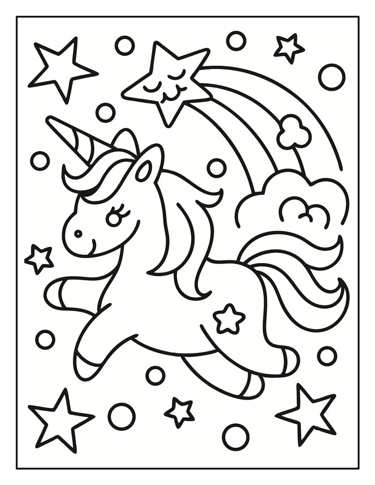 Desenhos de Unicórnios para colorir 134
