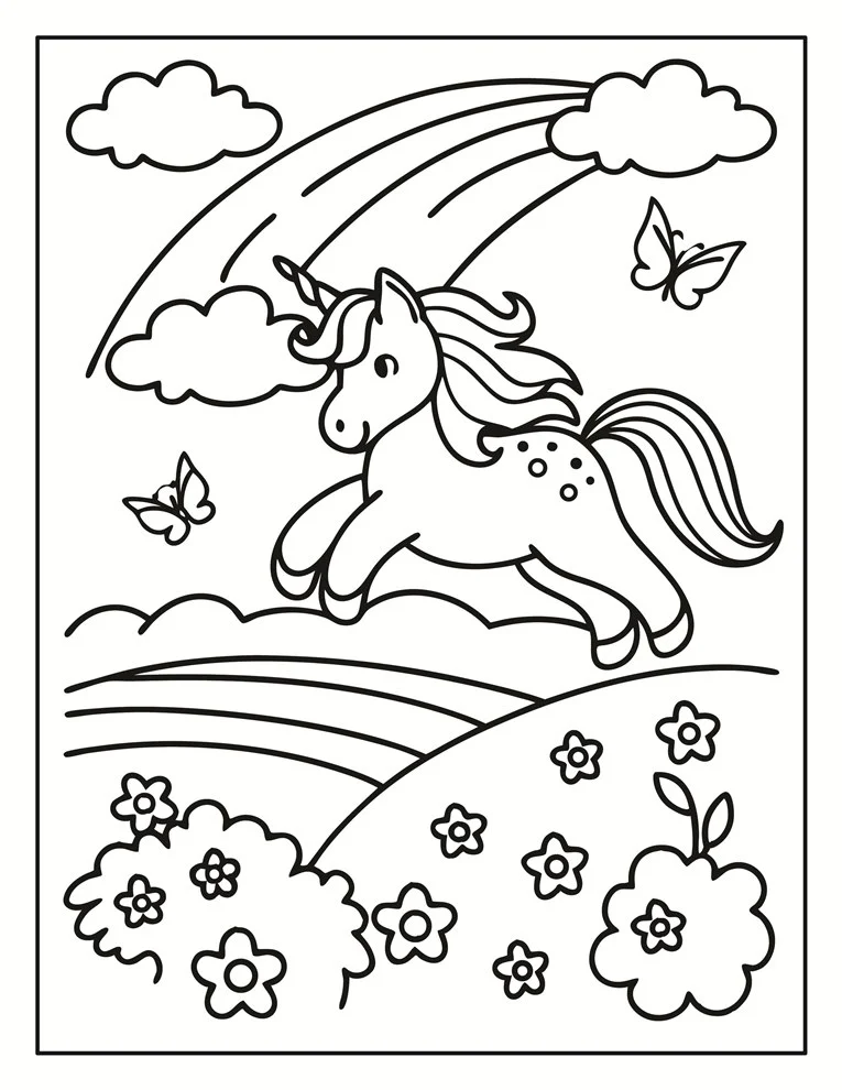 Desenhos de Unicórnios para colorir 136