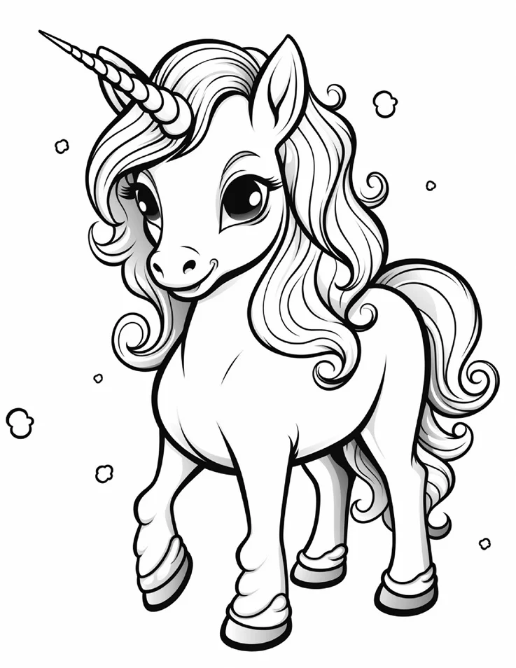 Desenhos de Unicórnios para colorir 14