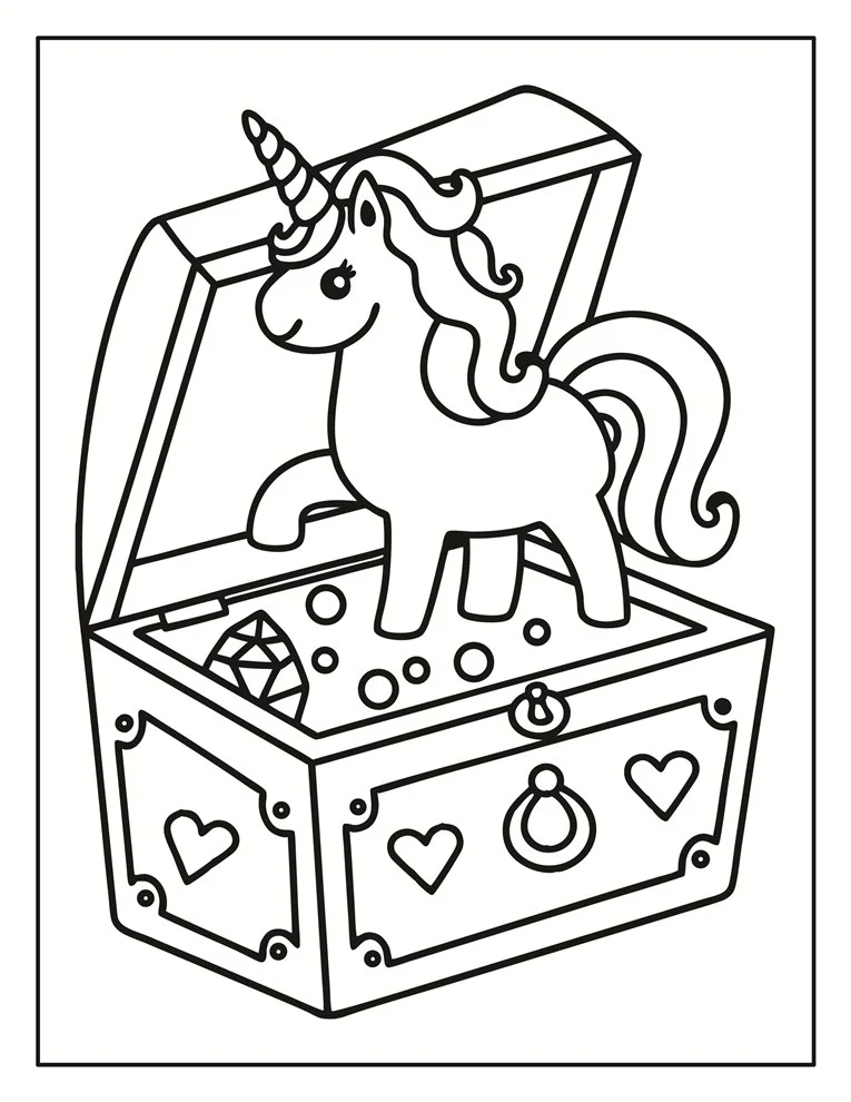 Desenhos de Unicórnios para colorir 143