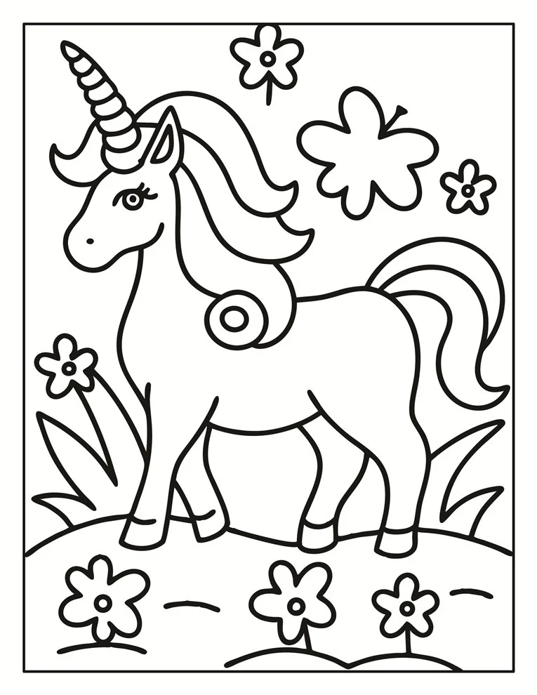 Desenhos de Unicórnios para colorir 146