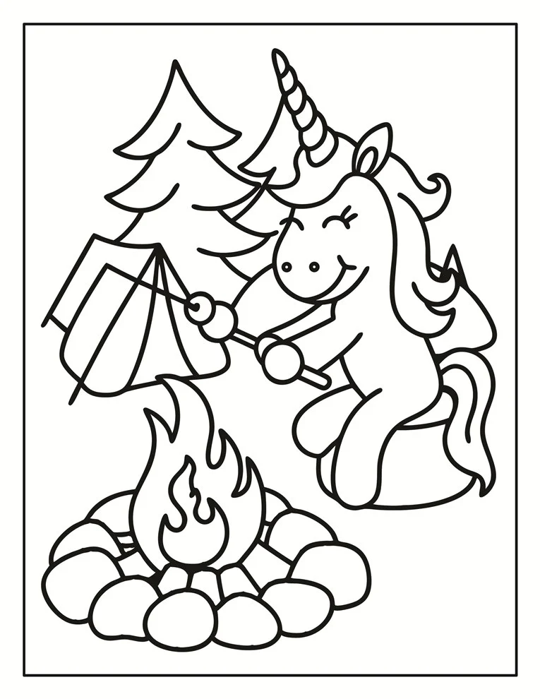 Desenhos de Unicórnios para colorir 149