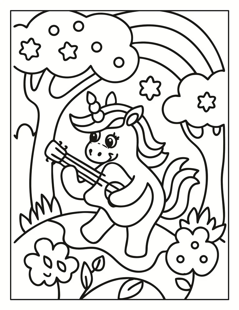 Desenhos de Unicórnios para colorir 151