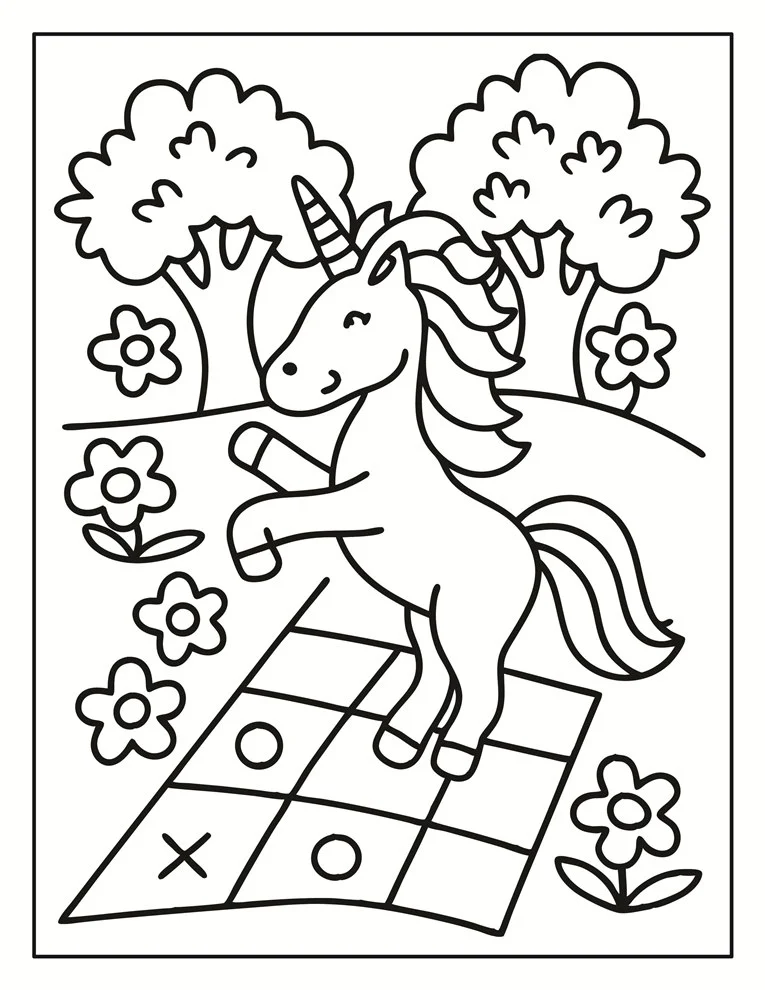 Desenhos de Unicórnios para colorir 152