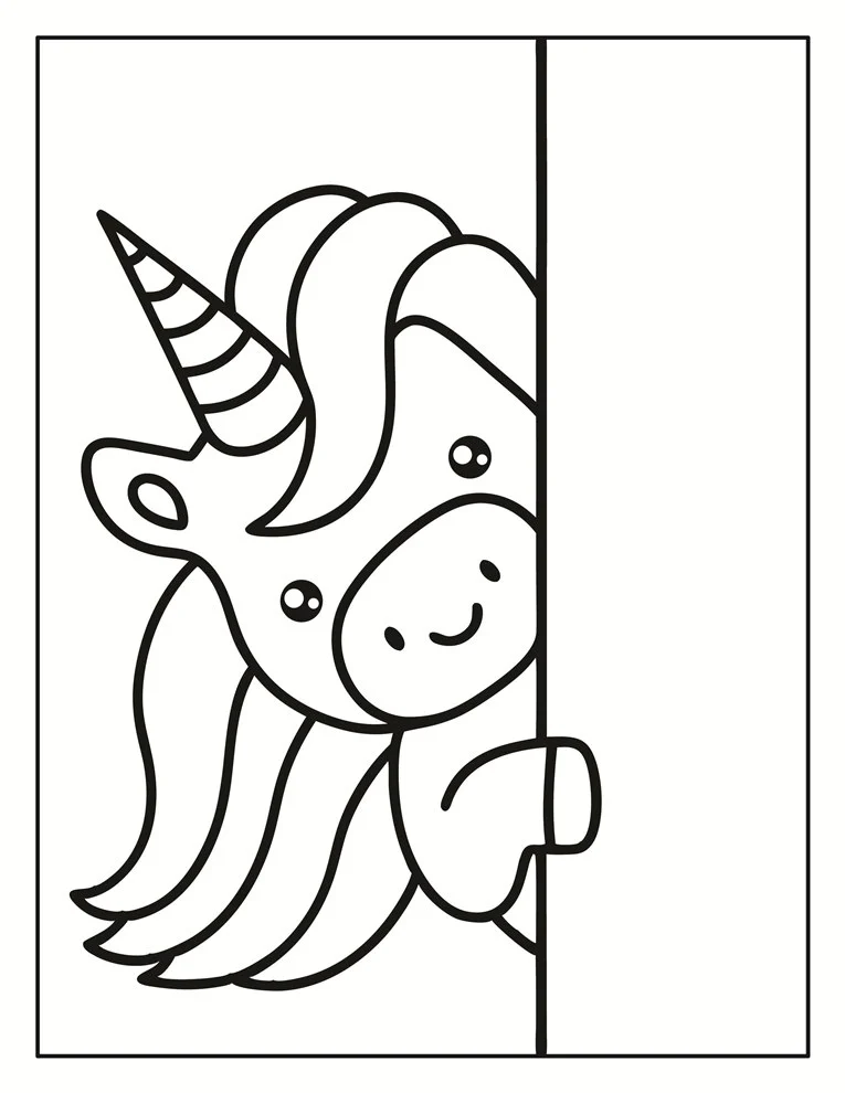Desenhos de Unicórnios para colorir 153