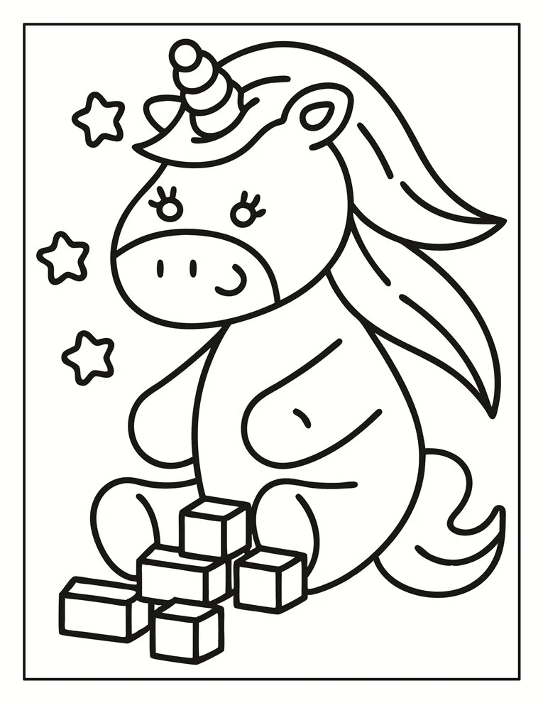 Desenhos de Unicórnios para colorir 156