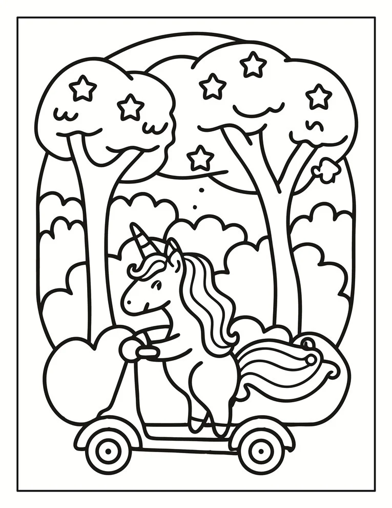 Desenhos de Unicórnios para colorir 159
