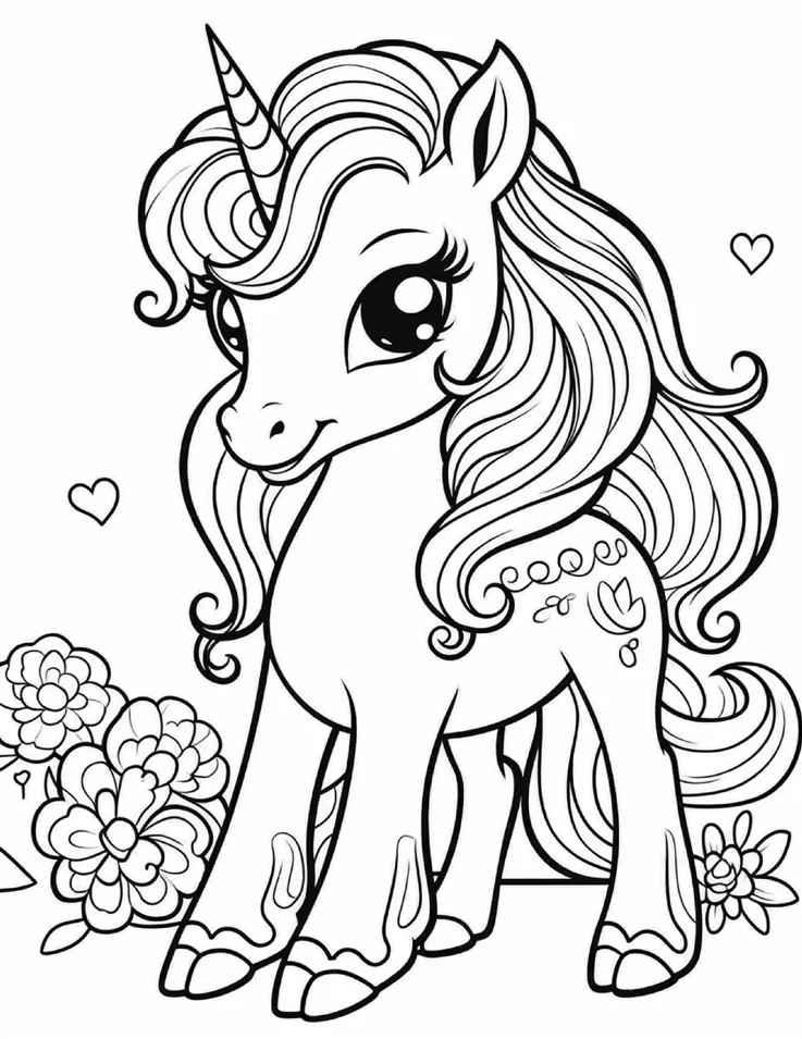 Desenhos de Unicórnios para colorir 16