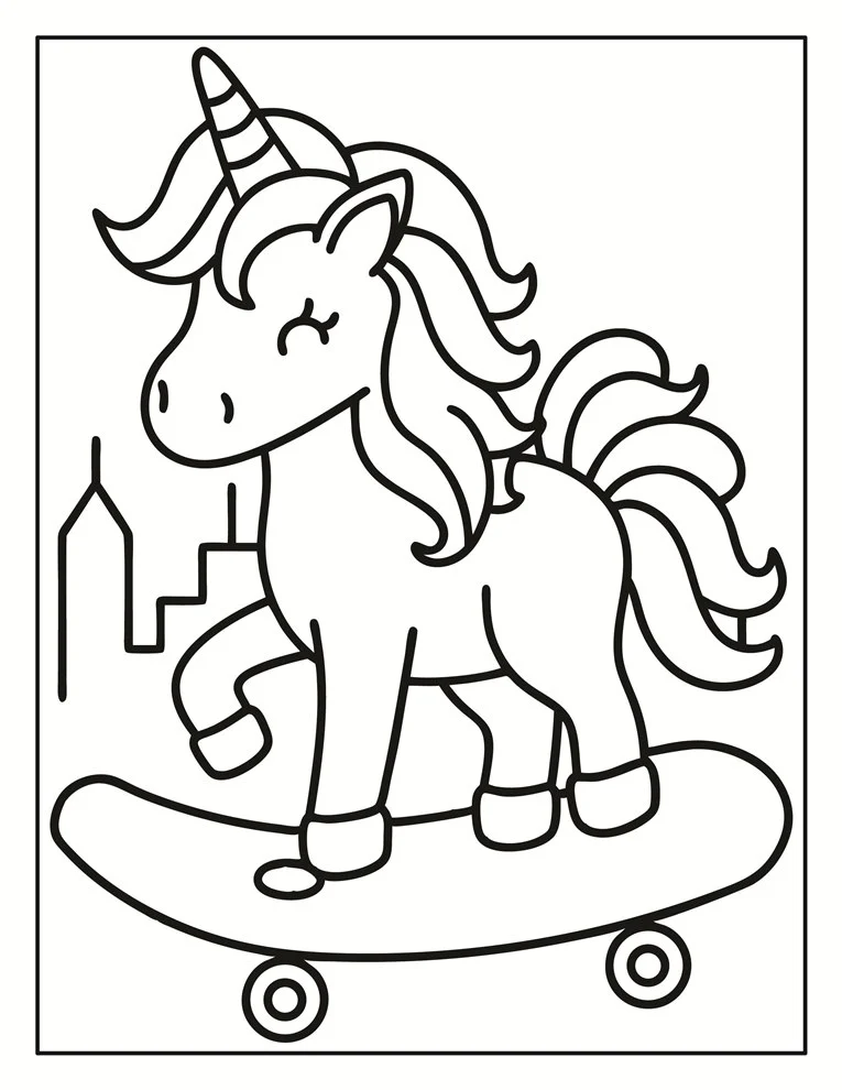 Desenhos de Unicórnios para colorir 160