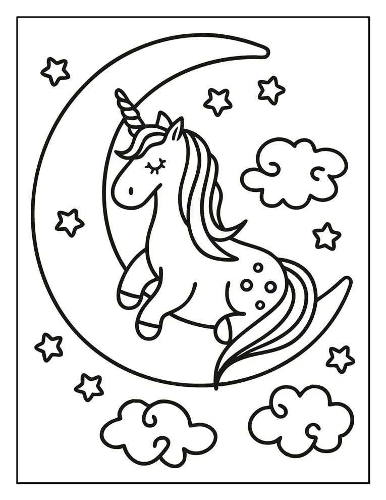 Desenhos de Unicórnios para colorir 162