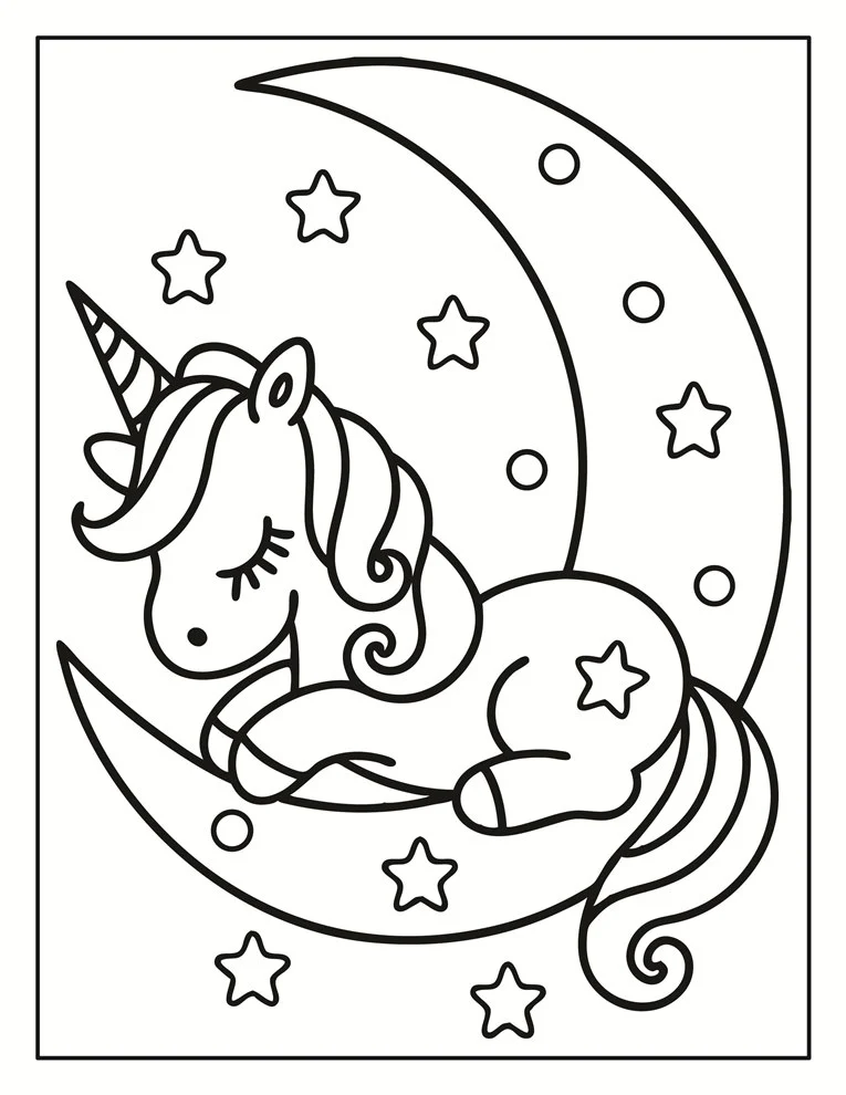Desenhos de Unicórnios para colorir 163
