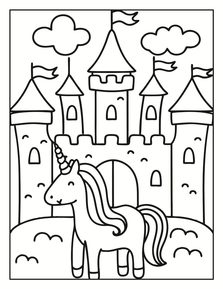 Desenhos de Unicórnios para colorir 165