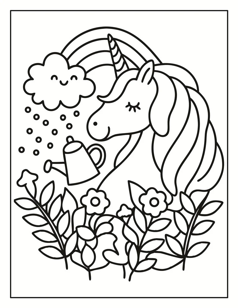 Desenhos de Unicórnios para colorir 166