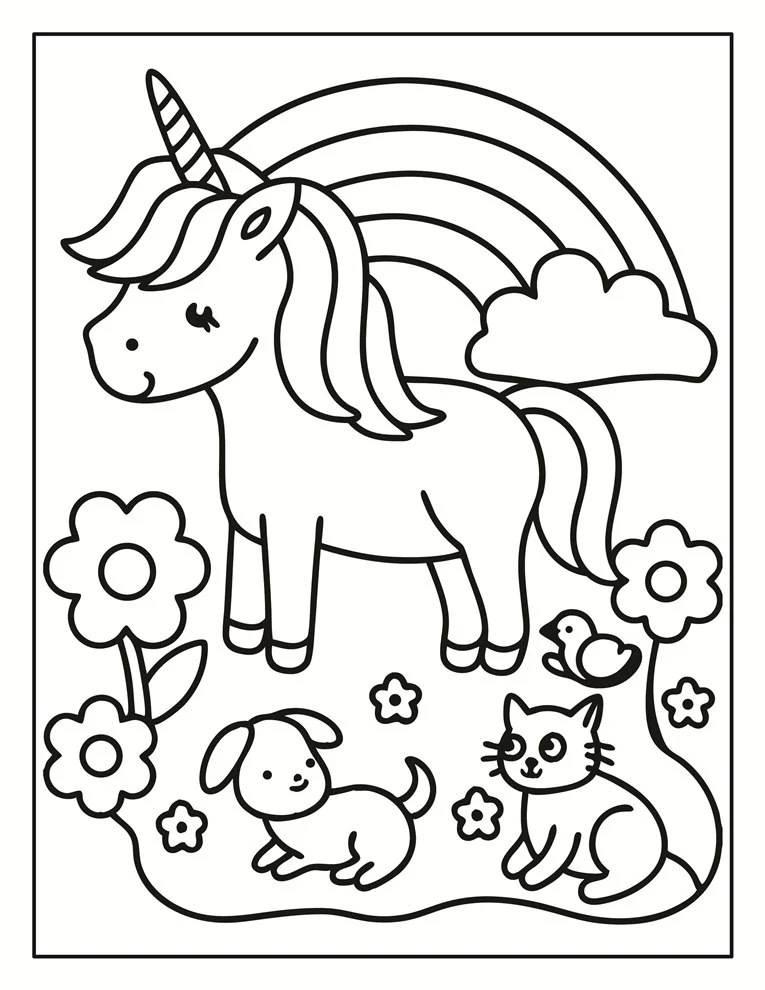 Desenhos de Unicórnios para colorir 168