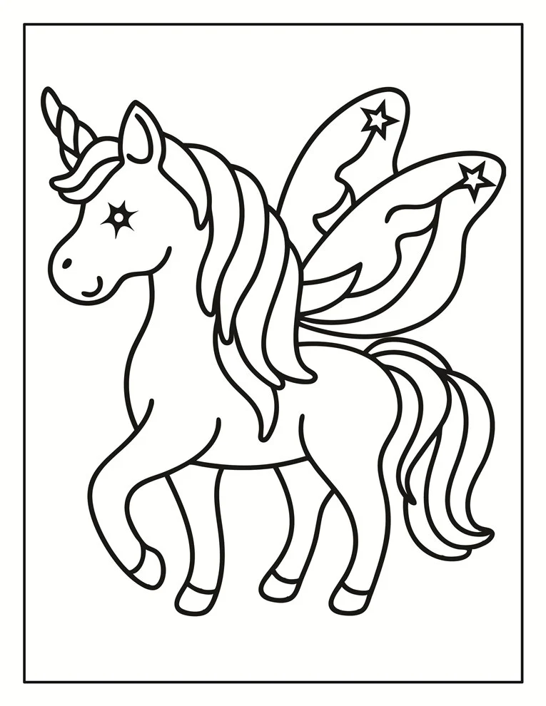 Desenhos de Unicórnios para colorir 170