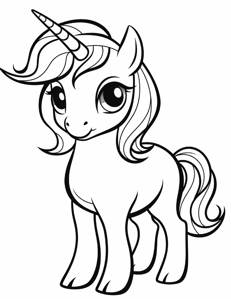 Desenhos de Unicórnios para colorir 25